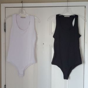 2 tank top bodysuits